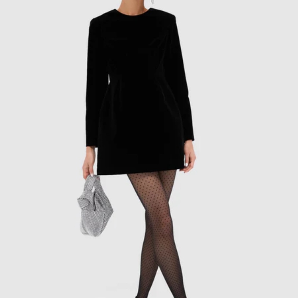 Black Velvet Haley Dress